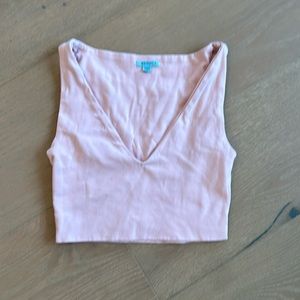 Kookai v neck stretchy top